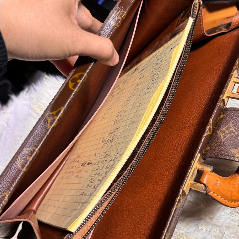 Louis vuitton Serviette Fermoir Briefcase business Bag Monogram - Picture 7 of 15